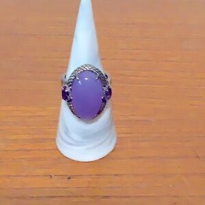 LIA SOPHIA: Elegant Mauve Stone Ring (NWOT)